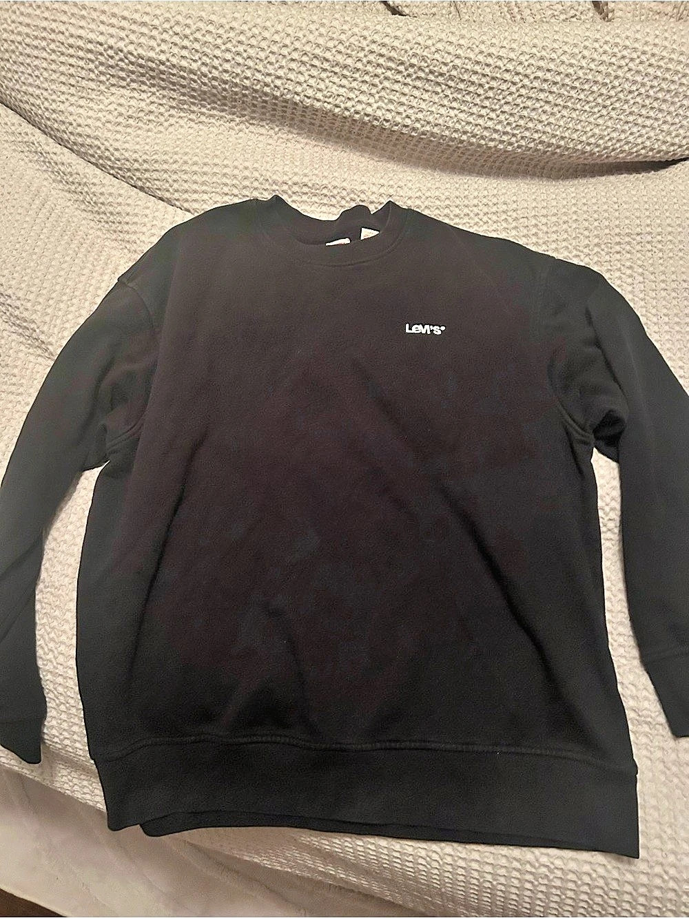 Levi's Relaxed Crewneck Sweatshirt Black Size Large